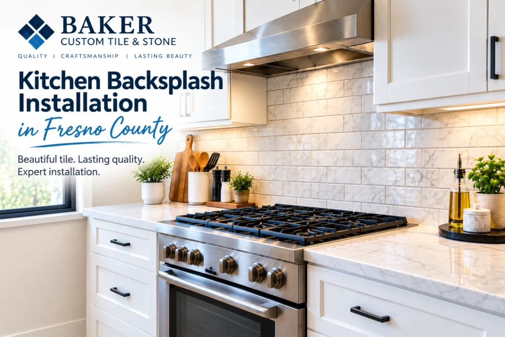 Kitchen Backsplash Installation in Fresno County